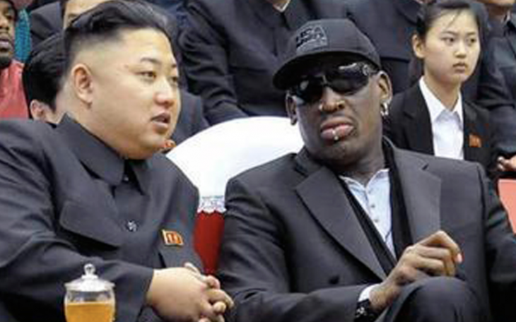 Kim Jong Un and Dennis Rodman