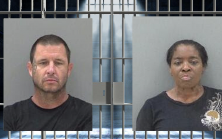 Colby Davis (L) Janice Barnes (R)