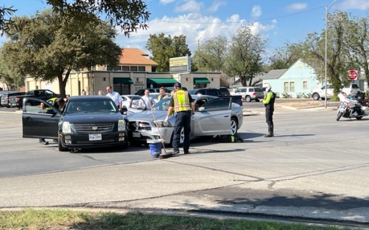 Cadillac Charger Crash Oct. 24 Ave J Bryant (LIVE! Photo/Matt Trammell)