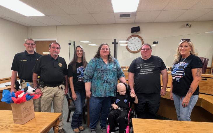 First Responders BBQ Proceeds Presentation (LIVE! Photo/Yantis Green)