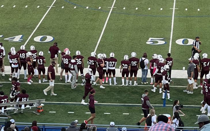 The Midland Legacy Rebel sidelines on October 21, 2022 before this team defeated San Angelo Central Bobcats 56-29.