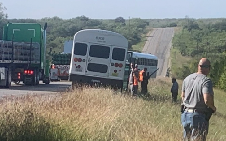 Prison Bus Crash Callahan County Oct. 18, 2022 (Contributed/DPS)
