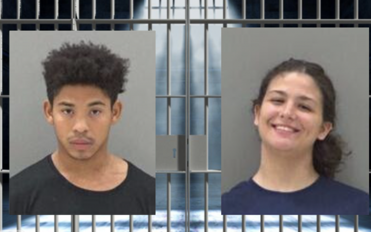 Xavier Cassel (L) Brittany Cozine (R)