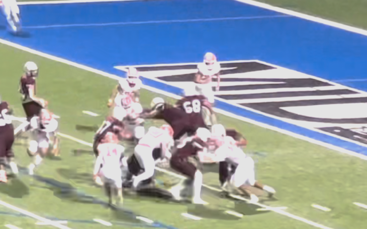 Midland Legacy Rushes the Football for a Touchdown to Extend their Lead
