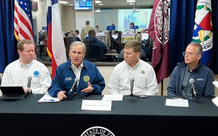 Gov. Abbott Briefing on Polar Vortex (Courtesy/gov.texas.gov)