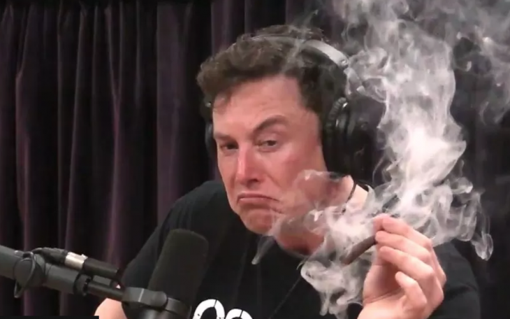 Elon Musk Smoking Weed (Courtesy/BBC News)