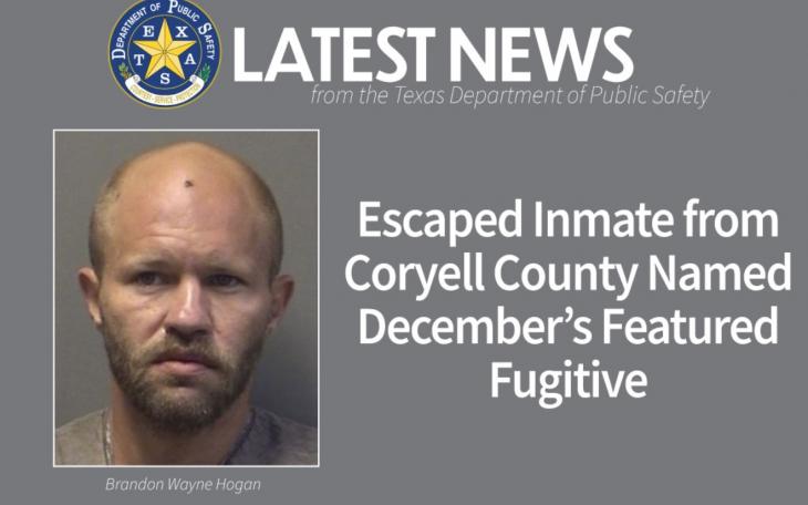 Brandon Wayne Hogan Fugitive Most Wanted (Courtesy/DPS)