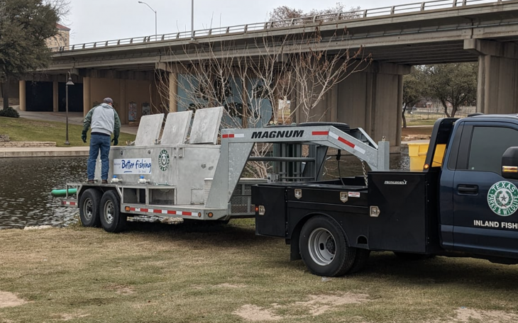 Stocking Concho River with Trout