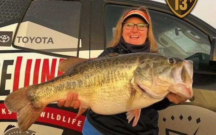 Mechelda Chriswell 14.08 Ivie Bass 2.28.23 (Courtesy/TPWD)