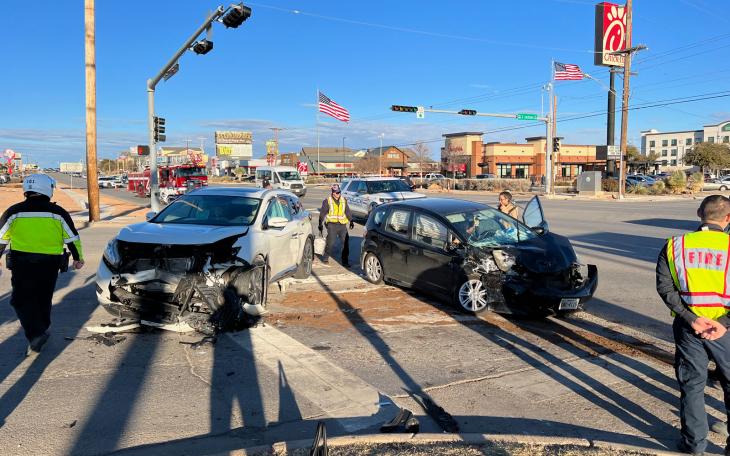 Crash in the Chicken District on Feb. 10, 2023