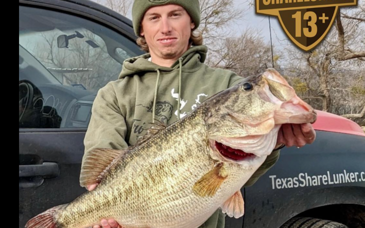 Kyle Hall's O.H.Ivie Legacy Lunker 2023 (Courtesy/TPWD)