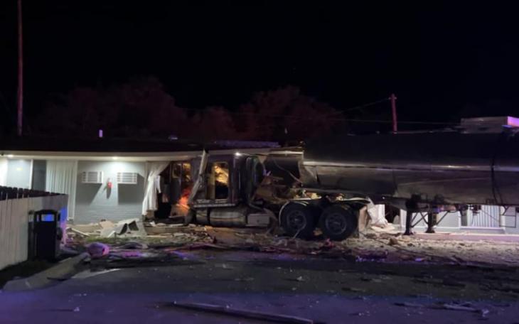 Sonora Tanker Motel Crash 2.22.23 (Courtesy/Sonora VFD)