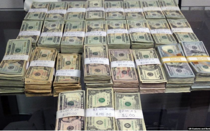 Cash Seized by Border Agents (Courtesy/CBP)