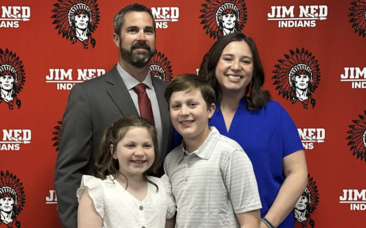 Jim Ned's Dustin Todd and Family