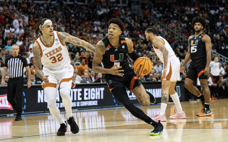 College Basketball Miami Hurricanes and Texas Longhorns