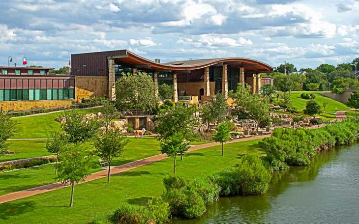 The Visitors Center on the Concho River.