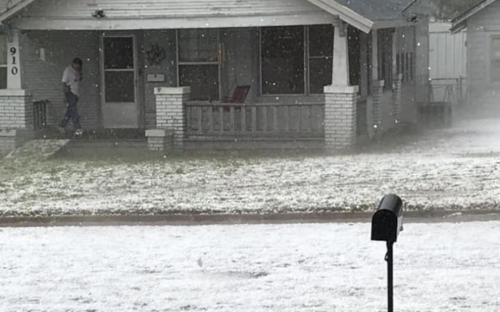 NWS Image Hail Ballinger 4.22.23 (Courtesy/NWS)