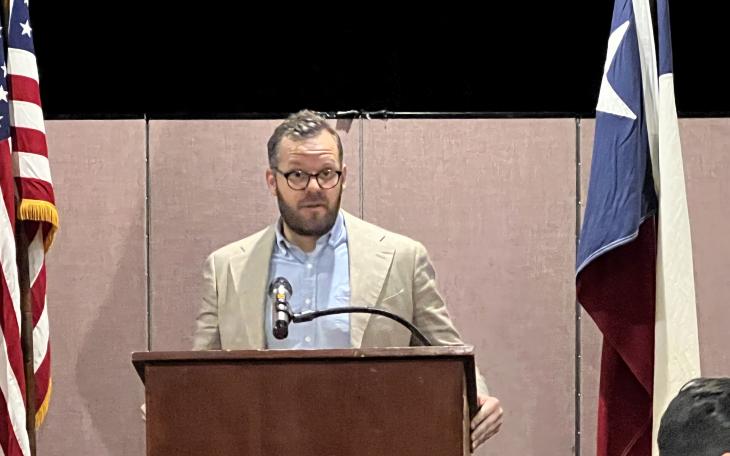 CVPDO Chief Joe Stephens at San Angelo Pachyderm Lunch (LIVE! Photo/Yantis Green)