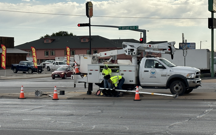 Traffic Signal Taken Out on Apr. 17, 2023
