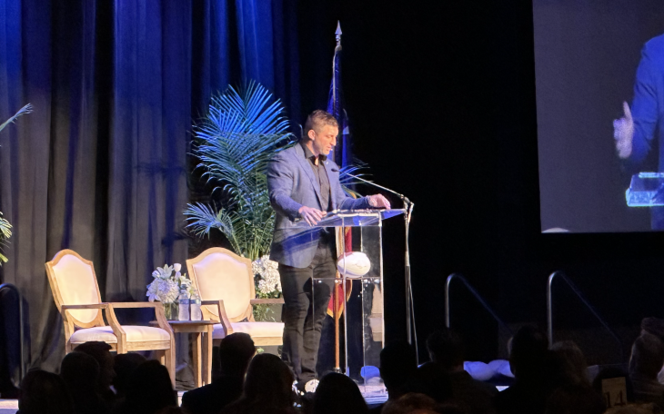 Tim Tebow at the Presents Luncheon