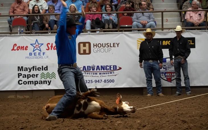 Quade Hiatt's 7.9 Tie Down at the 2023 San Angelo Rodeo