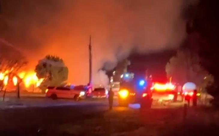 Fire in Grape Creek on Apr. 6, 2023