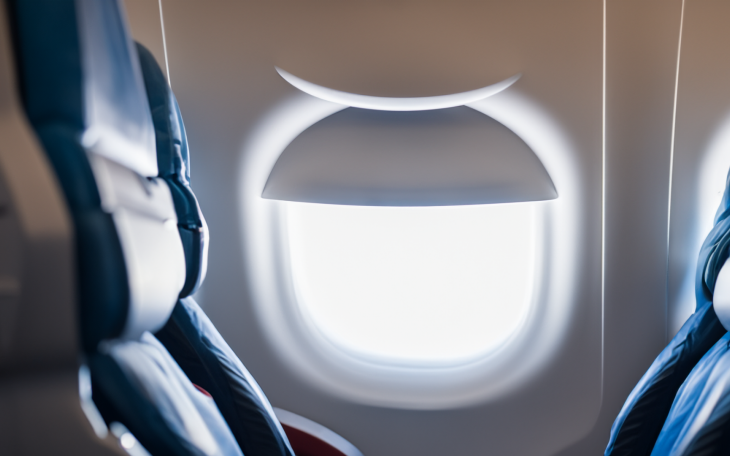 AI Generated Photo: Inside of an Airplane