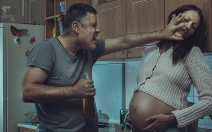 Assaulting a Pregnant Woman (Courtesy/Hindustan Times)