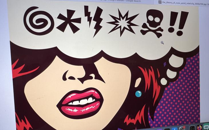 Abusive Language Image on Screen (LIVE! Photo/Yantis Green)