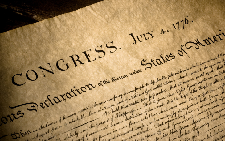 Image of the Declaration of Independence (Courtesy/New Yorker)