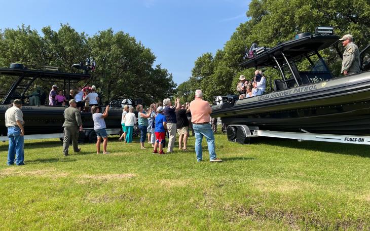 DPS Patrol Boats Christened at Lake Brownwood (LIVE! Photo/Yantis Green)