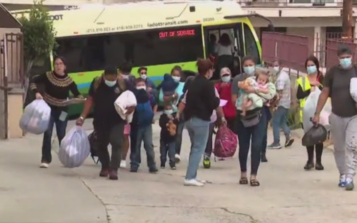 Migrants Arrive by Bus from Texas to L.A. (Courtesy/google)