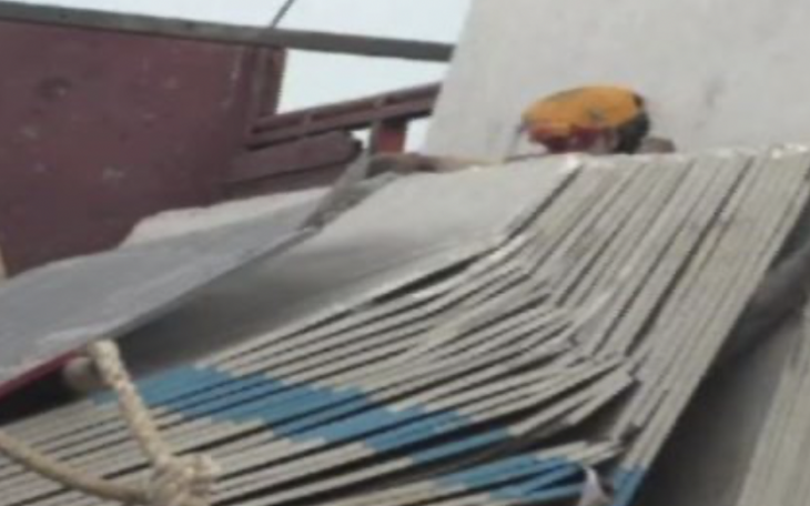 Marble Slabs Falling