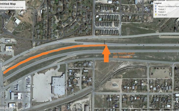 TxDot Closes Lanes on Loop 306 Saturday (Courtesy/TxDOT)