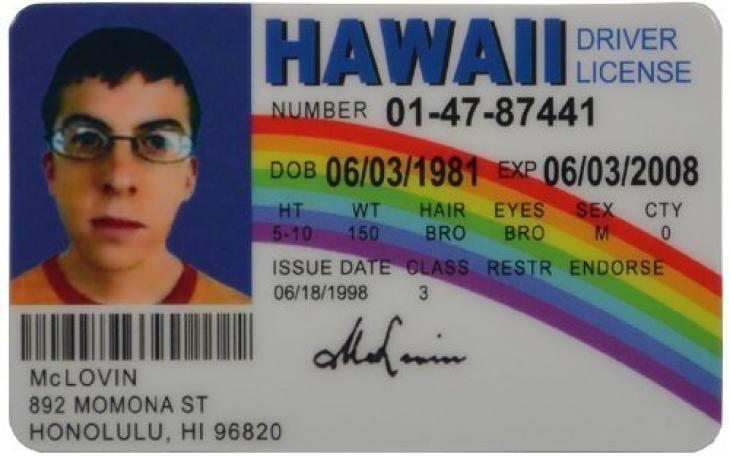 Fake Drivers License from Movie (Courtesy/Amazon)