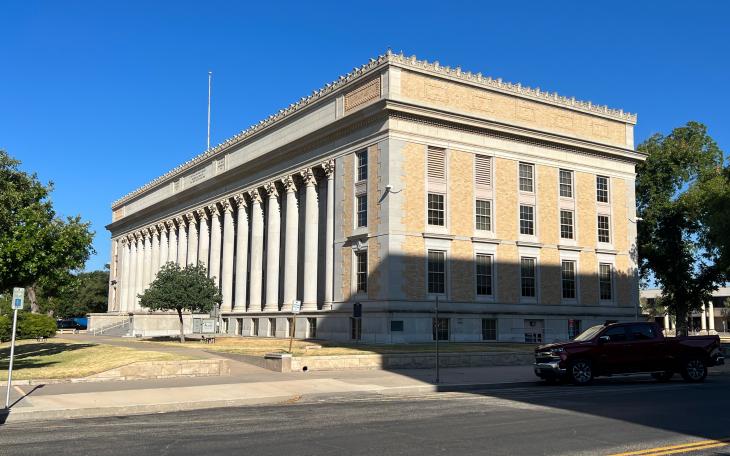 The Tom Green County Courthouse on the morning of August 4, 2023.