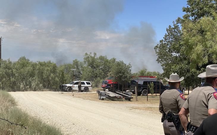 Fire on Choctaw Ave on Aug. 7, 2023