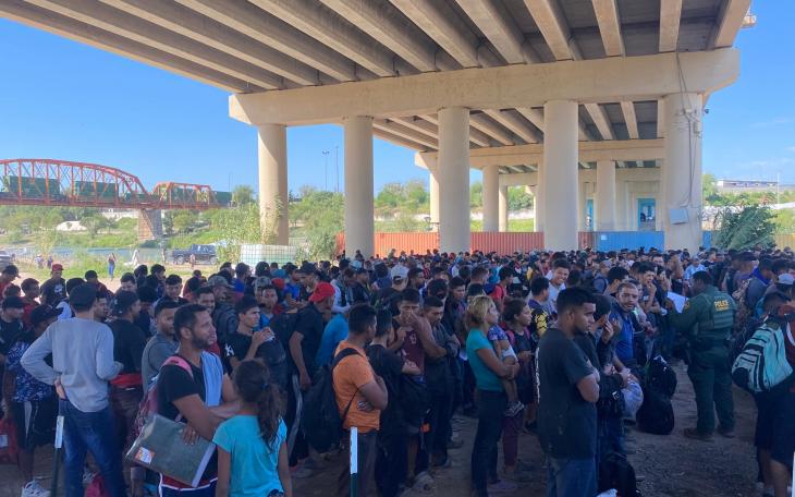 Eagle Pass Migrant Invasion 9.21.23 (Courtesy News Nation)