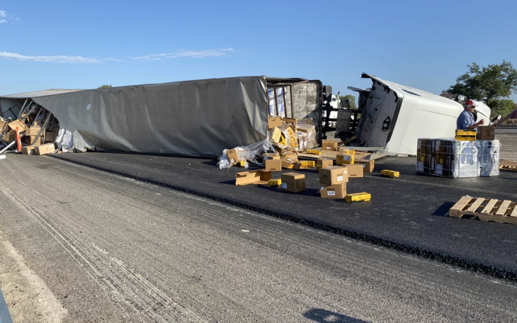 Semi Truck Crash in Sutton County