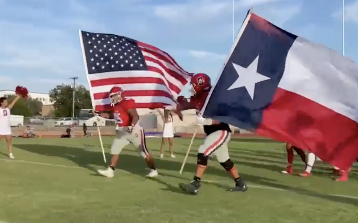 Sonora take the field for their Homecoming Game against Alpine