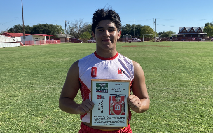 Linebacker/Wide Receiver Jaylen Torres of the Miles Bulldogs