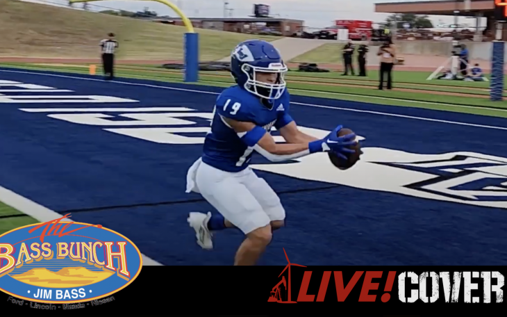 Lake View's Braeden Packard catches a touchdown