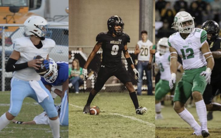 TLCA's Layne Honea, Brady's Johnny Menefield, Wall's Brylan White