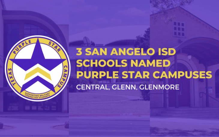 San Angelo ISD Schools Named Purple Star Campuses