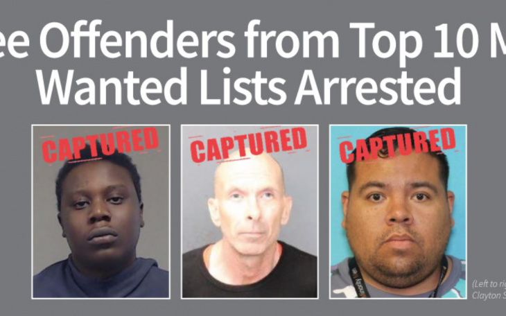DPS Arrests 3 of Top 10 (Courtesy DPS)
