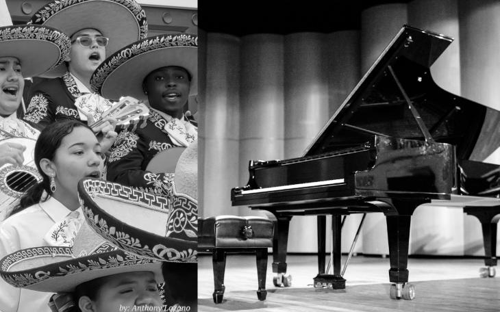 Lake View Mariachi and a concert pianist on Oct. 27, 2023