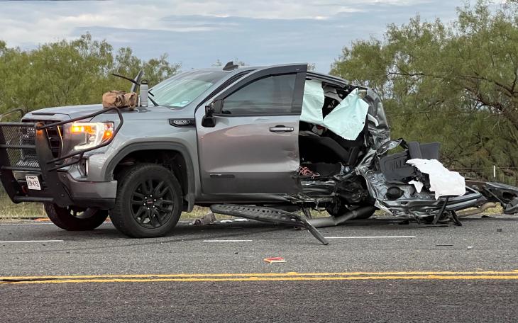 US 277 Closed After Two Pickups Collide at High Speed on Oct. 30, 2023