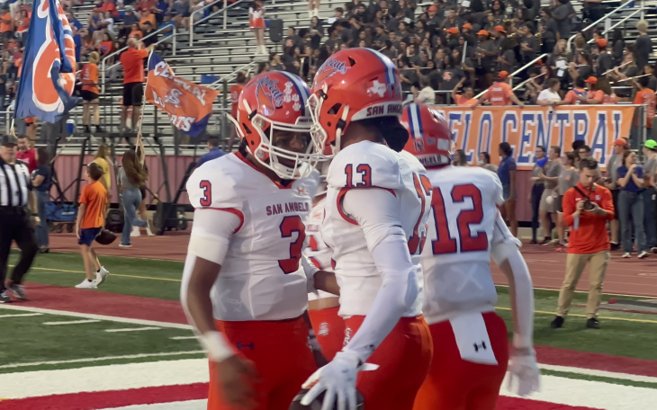 Central Bobcats Christian English, Colton Hill and Alex Lindsey