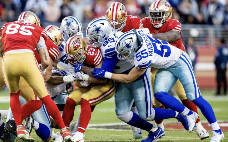 Dallas Cowboys versus San Francisco 49ers