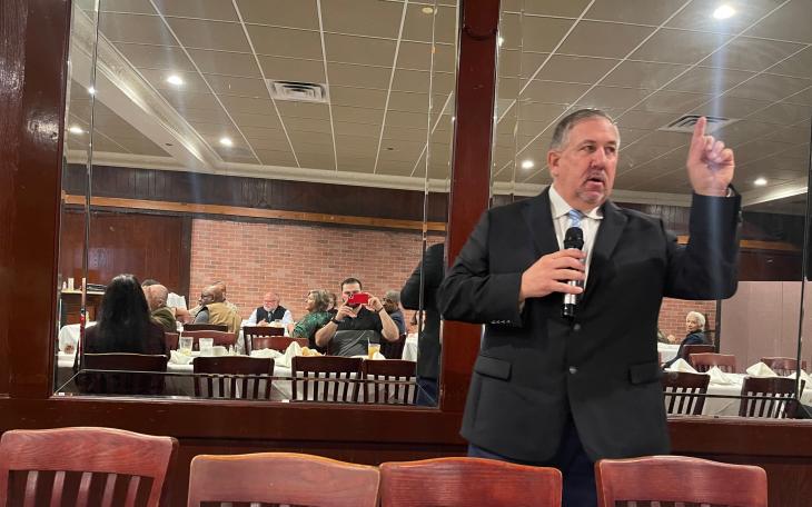 San Angelo Police Chief Frank Carter at Pachyderm 11.15.23 (LIVE! Photo Matt Cutrer)